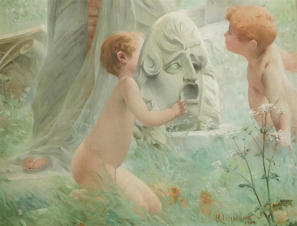 François Paul Auguste Quinsac - Allegoria della scultura, dettaglio